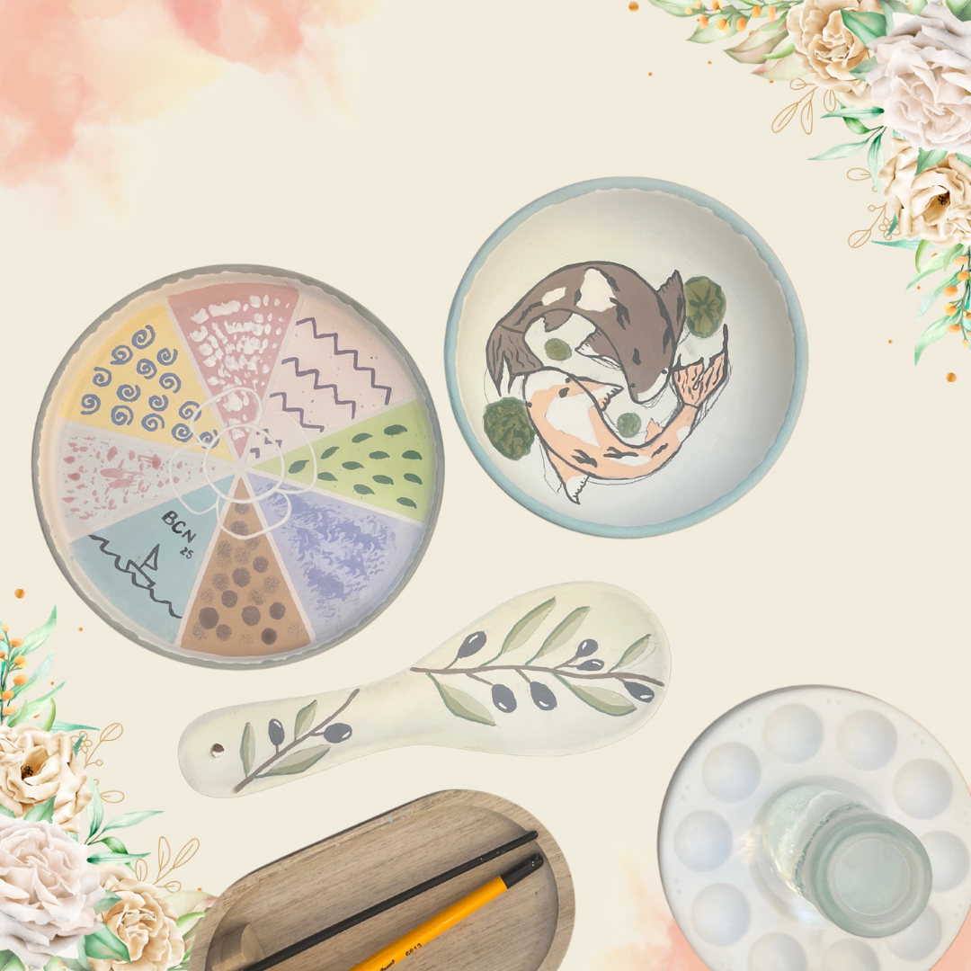 Colorear platos de cerámica